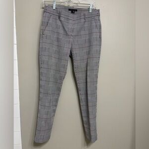 Theory Window Pane Plaid Cropped Ankle Dress Pants. Womens size 2